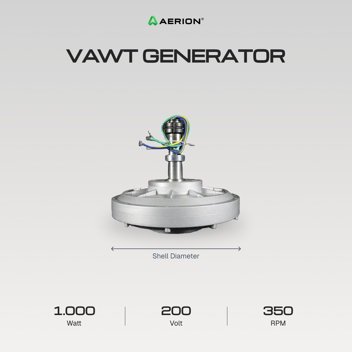 AFG - 1KW - 200V - 350RPM