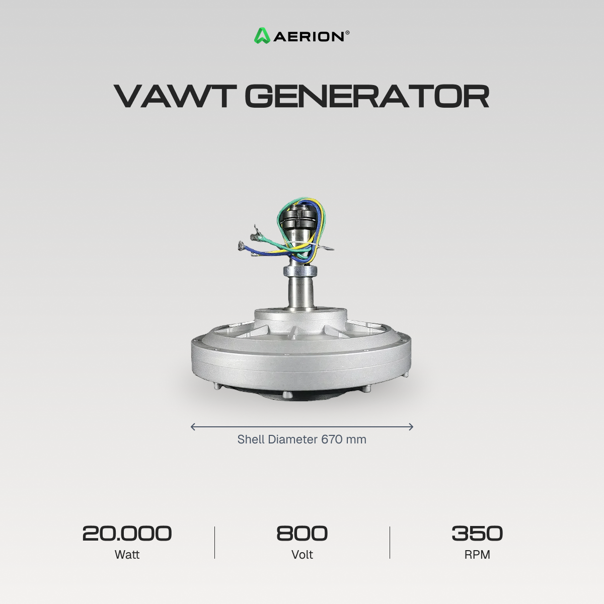 AFG - 20KW - 800V - 350RPM