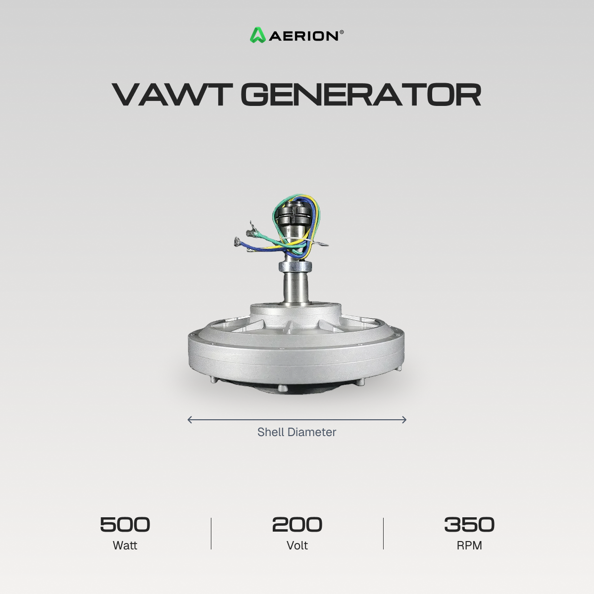 AFG - 500W - 200 V - 350RPM